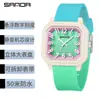 El Reloj de Cuarzo Jelly de Contraste Más Vendido de Sanda Cuadrado Simple Personalizado Reloj Digital Tridimensional Reloj de Examen para Estudiantes
