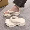 Chanclas de Suela Gruesa de EVA para Mujer, Atuendo de Verano, Moda Casual Punk, Cómodas Chanclas de Suela Gruesa, Sandalias Antideslizantes