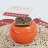 Botella de cerámica con forma de caqui Ruyi, sellada para té, caramelo, fruta, aromaterapia, vela, regalo, caja de almacenamiento