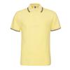 Color sólido rey 1AC04 teñido en hilo cuello verano 195g doble perla CVC manga corta camisa POLO cuello de contraste hombre personalizado venta al por mayor