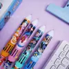 Nuevo Bolígrafo Manual de 10 Colores de Zootopia Dibujo Animado Bolígrafo de Bola Multifuncional Multicolor Bolígrafo Marcador para Estudiantes