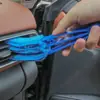 [Personalização OEM] Escova de Limpeza para Saída de Ar Condicionado de Carro, Ferramenta Multifuncional de Três Lâminas para Limpeza de Frestas de Persianas