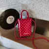 Bolsa Popular para Teléfono Móvil Transfronteriza Verano 2026 Bolso de Mano con Estampado de Lunares Bolso Versátil de Moda para Hombro Cruzado para Mujeres Lindo