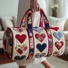 2026 Amazon Bolsa de Viagem Bordada Portátil de Curta Distância Transfronteiriça Independente Nova Bolsa Esportiva Multifuncional para Fitness 522