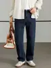 Jeans para Hombre Hengyuanxiang Colección Otoño 2026: Pantalones vaqueros casuales de tiro medio y pierna recta para hombre