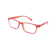 Gafas de Lectura Versátiles Simples de Marco Cuadrado de Alta Gama de Moda Estilo Coreano para Mujer Marco Rojo Gafas de Doble Uso Lejos y Cerca 207 025