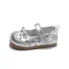 Zapatos de piel para niña, nueva colección primavera/otoño 2026, modernos zapatos de princesa con lazo para niñas pequeñas, planos de suela suave para bebés y niñas pequeñas
