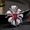 INS novo estilo europeu elegante elegante elegante clássico luxo versátil requintado retrô corte de corte broche de casaco entrega em peça única