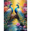 Novo produto Amazon venda quente 5D pintura diamante cor pavão coroa cenário diy sala de estar pintura decorativa fabricantes atacado