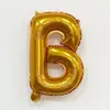 Balões de Folha de Alumínio Laranja de 16 polegadas Estilo Americano Finos com Alfabeto Inglês e Números para Festa de Aniversário e Decoração de Casamento