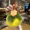 Nuevo Peluche de Durazno para Ganar tu Corazón, Llavero de Caqui, Colgante para Mochila de Mujer, Accesorio Pequeño, Llavero