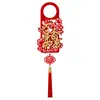 Colgante de Tirador de Puerta Rojo con la Palabra "Furui" para el Año del Caballo 2026, Decoración Festiva Creativa para Arreglo de Puerta del Festival de Primavera, Adorno Colgante con Mensaje Auspicioso