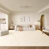 Alfombra Sala de Estar Nuevo Lujo Ligero Lavable Limpiable Estilo Crema Junto a la Cama Dormitorio Alfombra Resistente a las Manchas Fácil Cuidado Alta Gama