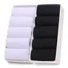 Meias masculinas de algodão finas absorventes de suor, cor sólida, de fábrica, para negócios, 200 agulhas, meias de verão femininas