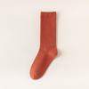 Calcetines de Rizo de Algodón Puro de Otoño e Invierno para Mujer, Medias de Algodón, Calcetines Altos de Algodón 100% para Mujer, Calcetines Desodorantes hasta la Pantorrilla, Calcetines de Algodón sin Costuras