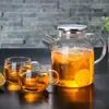 Tetera de Vidrio para Preparar Té para Uso Doméstico, Tetera para Agua Caliente Cocinada a Carbón, Tetera Eléctrica de Cerámica para Preparar Té, Tetera de Vidrio para Agua Fría, Juego de Tazas de Agua