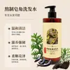 Champú de jaboncillo herbal, champú a base de plantas con extracto de Polygonum multiflorum para control de grasa y anti-picazón, cuidado para un cabello suave y voluminoso