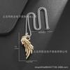 Venta directa transfronteriza Alas doradas europeas y americanas Chapado en oro de 18 quilates Accesorios de joyería de espejo Accesorios para collar DIY una gran cantidad en stock