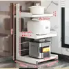 Estante de Almacenamiento para Arrocera Estante para Encimera de Cocina Estante para Microondas Horno Eléctrico Freidora de Aire Estante de Almacenamiento Multifuncional Extraíble