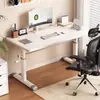 Escritorio de computadora móvil para el hogar, dormitorio, sala de estudio, apartamentos pequeños, escritorio de estudio para niños y estudiantes, altura ajustable, escritorio de oficina simple