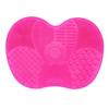 Almofada de limpeza de silicone personalizada para maçã, almofada de limpeza de pincéis de maquiagem, almofada de limpeza de pincéis de maquiagem, almofada de limpeza de silicone com ventosa