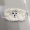Temporada de Ciclismo Otoño e Invierno Felpa de Terciopelo de Cordero Lindo Oso Bufanda Set de Dos Piezas para Proteger del Frío y Calentar Orejas y Gorro Caliente Todo en Uno