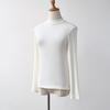 Camiseta interior de lana acetato para mujer otoño e invierno temperatura constante cálida ajuste ceñido manga larga uso interior uso exterior cuello alto medio jersey