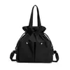 Nova Mochila Bolsa Nuvem Cordão Multifuncional Bolsa Tote de Ombro Leve Grande Capacidade Bolsa de Lona para Viagem para Mulheres