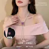 Collar de doble uso de lujo ligero estilo francés para mujer, cadena larga versátil de alta gama para suéter, accesorio para el cuello de diseño de nicho