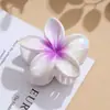 Grampo de Tubarão Frangipani Novo Estilo Transfronteiriço 8cm na Parte de Trás da Cabeça Meio Preso Feminino Elegante Versátil Acessórios de Cabelo para Mulheres