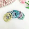 100 Piezas de Gomas para el Cabello sin Costuras en un Cubo, Estilo Básico Simple para Niñas, Alta Elasticidad y Bandas para el Cabello Duraderas, Mayoreo