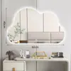 Penteadeira espelho em nuvem espelho de maquiagem grande espelho de parede espelho de banheiro para apartamento pequeno espelho inteligente com luz para sala de maquiagem casa