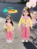 Conjunto de Primavera y Otoño para Niñas 2026 Nuevo Estilo Moda Infantil Sudadera con Cuello de Conejo Conjunto de Otoño Conjunto de Dos Piezas para Bebé