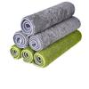 Recambio de fregona plana engrosada, fregona de tela de rizo, fregona absorbente engrosada de doble cara, accesorios para cabezal de fregona con clip