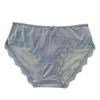 Nova roupa íntima de renda sexy estilo francês feminina Pure Desire Hollow Mesh Mulberry Silk Crotch Mid-Waist Briefs feminino