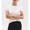 Camiseta Básica Versátil de Manga Corta Estilo Casual Coreano para Mujer Verano Algodón Puro Adelgazante Súper Bonita
