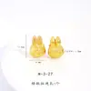 Retenção de Cor Forte Dourado Areia Acessórios DIY Urso de Pelúcia Coruja Porquinho Pingente 3D Desenho Animado Pingente Colar