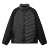 Nueva Chaqueta de Algodón con Relleno de Plumas Gruesa para Hombre Abrigo Cálido de Algodón Acolchado de Algodón con Puños