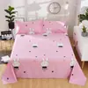 Sábana individual para dormitorio de estudiante, cama individual o doble 1.68m m tela cepillada, funda de edredón de dibujos animados para niños 1.1m