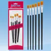 Pincel de Pintura a Óleo com Cabo Vermelho e Cerdas de Nylon, Pincel Único para Gouache e Acrílico, Pincel de Madeira