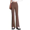 Pantalones de Diosa Nuevos Otoño 2026 Simples Versátiles Modernos Pantalones de Pierna Recta Micro Acampanados Visualmente Más Altos Más Delgados Pantalones Casuales