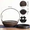 Recipiente para Flores, Plato Redondo, Recipiente Estilo Japonés, Maceta, Jarrón de Cerámica Estilo Chino para Arreglo Floral, Pieza Decorativa, Plato para Flores Ikebana