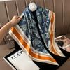 Pañuelo cuadrado pequeño de 90 cm pañuelo de seda vintage pañuelo de seda con estampado de letras tridimensional para dama nuevo pañuelo profesional pañuelo de satén venta al por mayor