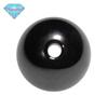 Huagang Gem Full Hole Black Zirconium Round Beads Zircon Beads Bare Stone Punch CZ Light Bead Jóias DIY Wholesale Beads