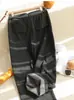 ¡Look adelgazante para ir al trabajo! Pantalones de Lana Acetato Lana Gruesos Cálidos de Cintura Alta Pierna Ancha para Mujer Otoño e Invierno G102914