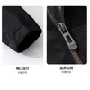 Jaqueta masculina de primavera e outono, estilosa e versátil, com gola alta, adequada para uso business casual, corte slim, design novo e projetada para homens de meia-idade e mais velhos