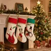 Nuevo Producto Xingwang 2025: Calcetines de Navidad de Arpillera, Bolsas de Regalo, Decoraciones para Árbol de Navidad, Adornos de Muñeco de Nieve para Árbol de Navidad, Calcetines
