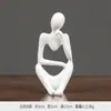 Figura de Pensador Calada Cuidadosamente Figura de Dropshipping Transfronterizo Resina Ecológica Escultura Calada