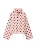 Comercio Exterior Transfronterizo 2026 Primavera Nuevo Moda Francesa Casual Versátil Cuello Alto Holgado Corto Lunares Chaqueta