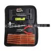 Kit de herramientas de reparación de neumáticos de emergencia para coche de 46 piezas para uso en exteriores, adecuado para bicicletas y reparación general de neumáticos, reparación rápida